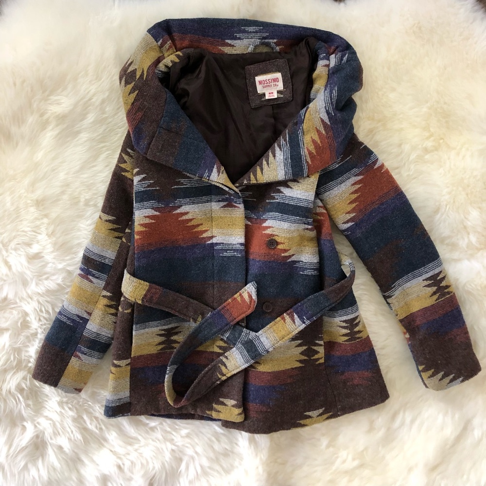Tribal print colorful jacket by Mossimo